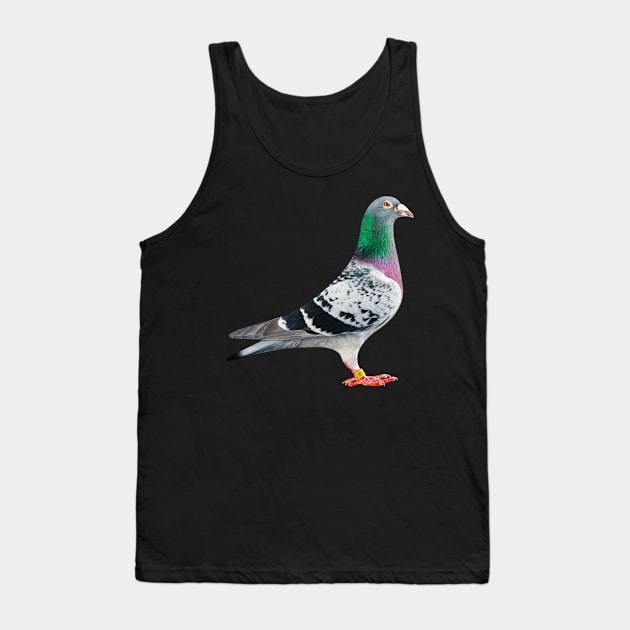 Pigeon Tank Top by TaipsArts